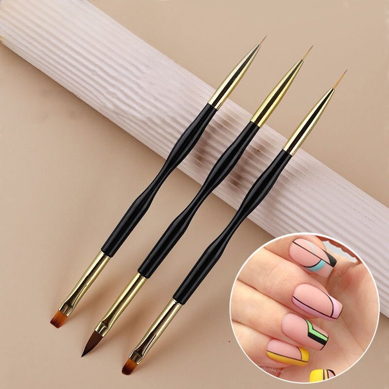 Group Head Brush - 3 Pieces of Double Headed Nail