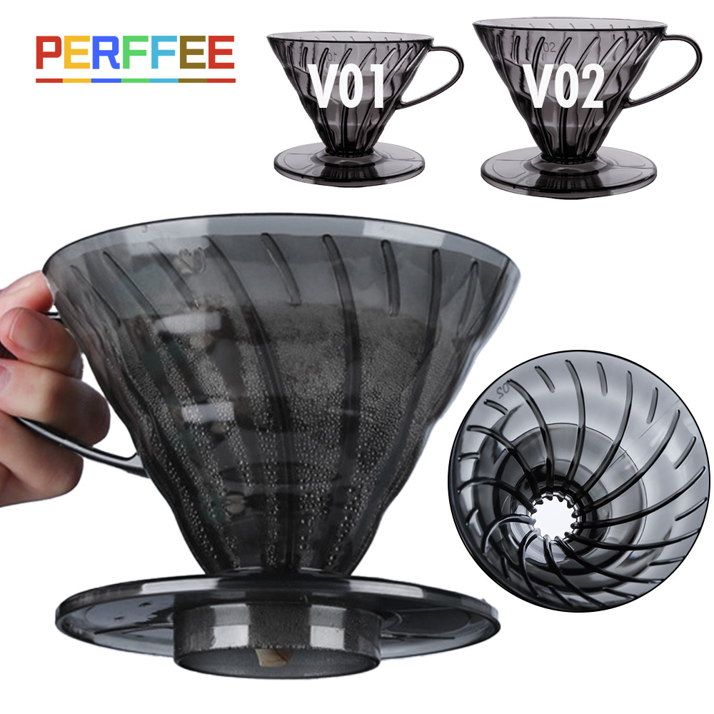 Coffee Equipment V60 - Coffee Filters V Shape Plastic Coffee