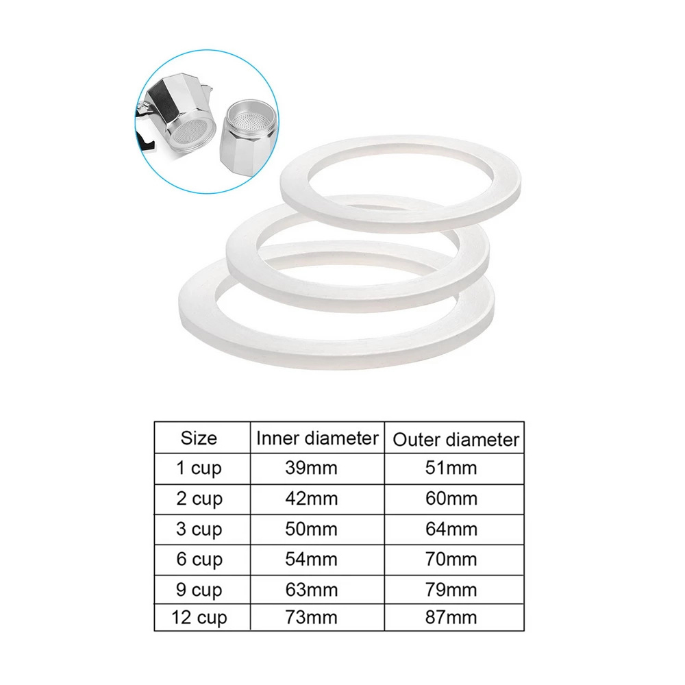 Hero Coffee Equipment - 1pc Coffee Rubber Ring Bialetti Gasket