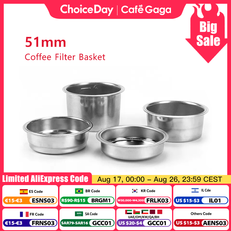 Coffee Equipment Espresso - 51mm Coffee Filter Basket For Delonghi
