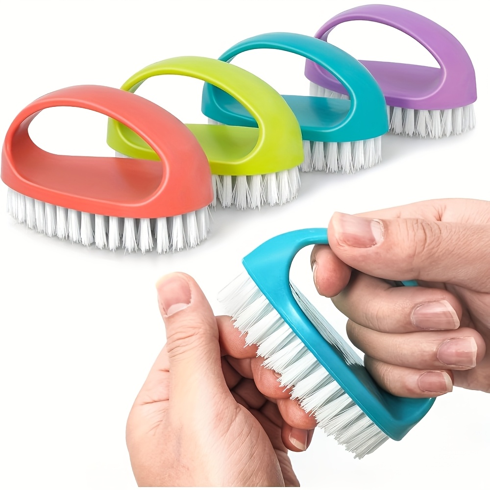 Group Head Brush - 2PCS heavy-duty nail brush, hard bristle