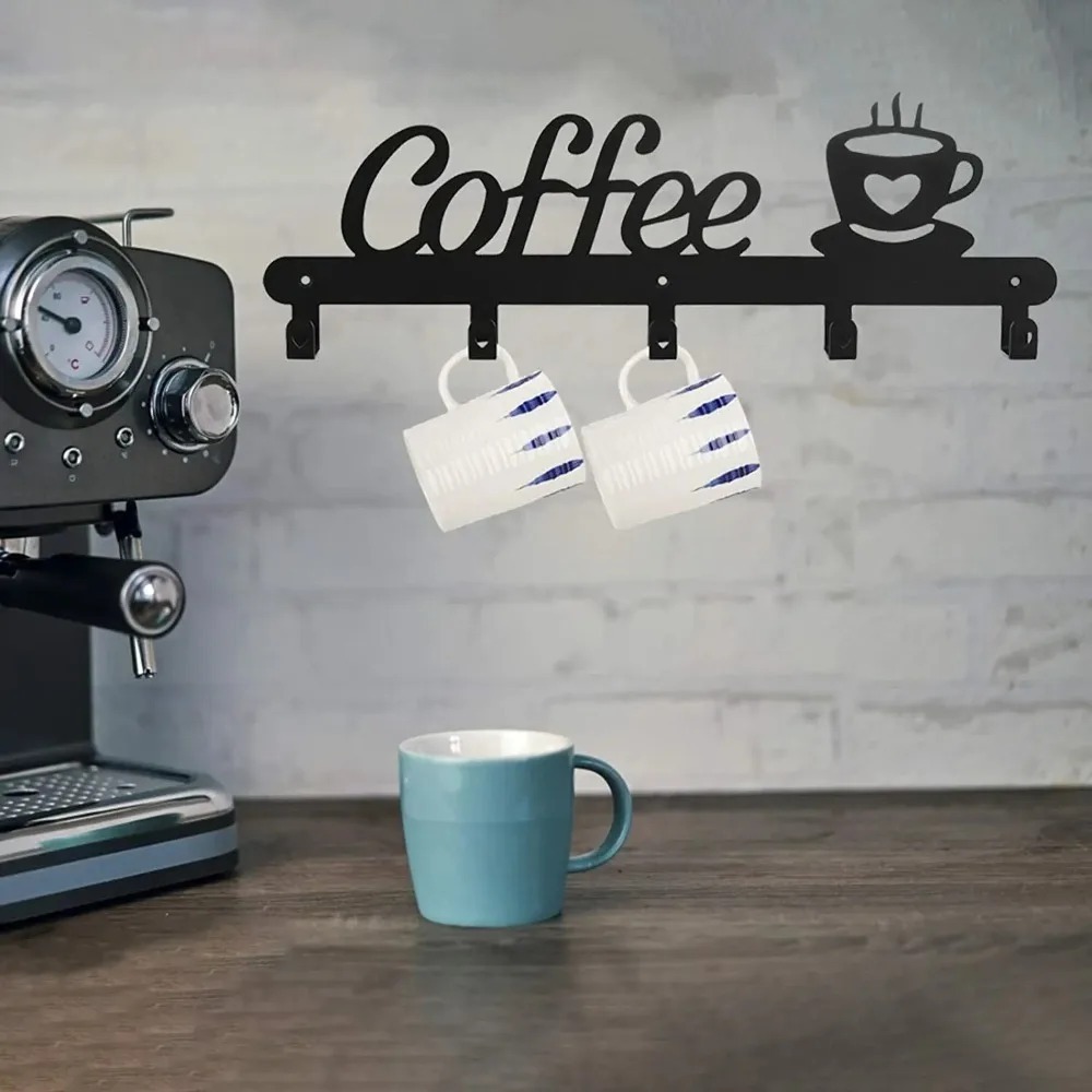 Metal Wall Mounted Coffee Mug  - Coffee Equipment Rack recension och pris