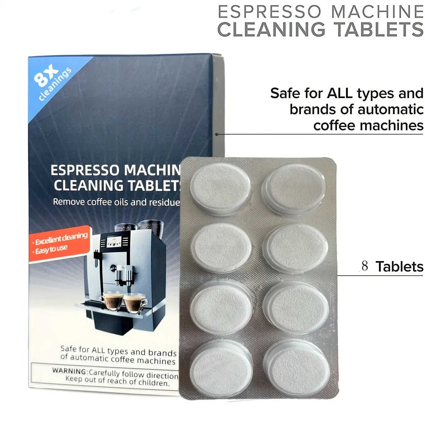 Espresso Machine Cleaning Tabl - Backflush Tablet Cleaner recension och pris