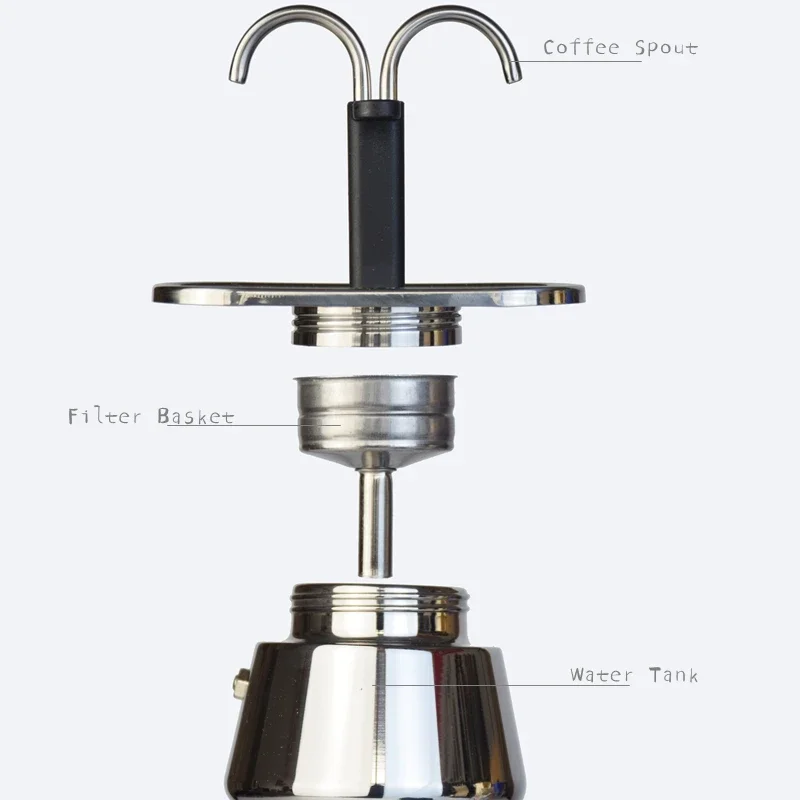 200ML Mini Moka Pot Double Tub - Hero Coffee Equipment recension och pris