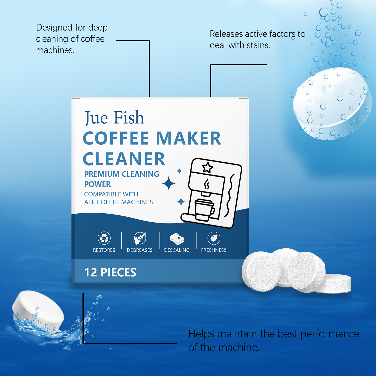 Coffee Machine Cleaning Tablet - Backflush Tablet Cleaner recension och pris