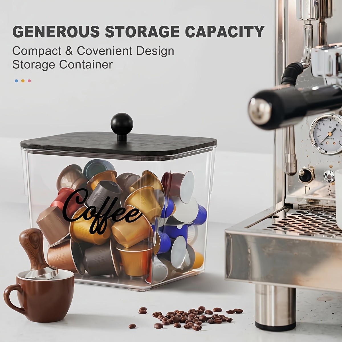 Coffee Pod Holder with Lids Pl - Coffee Equipment Rack recension och pris