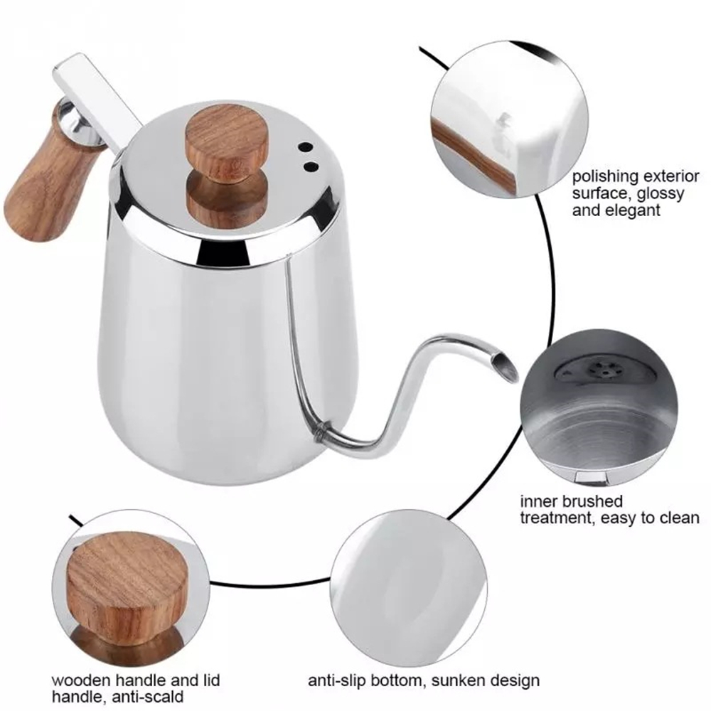 Drip Kettle 350/600ML Non-stic - Coffee Extraction Equipment recension och pris