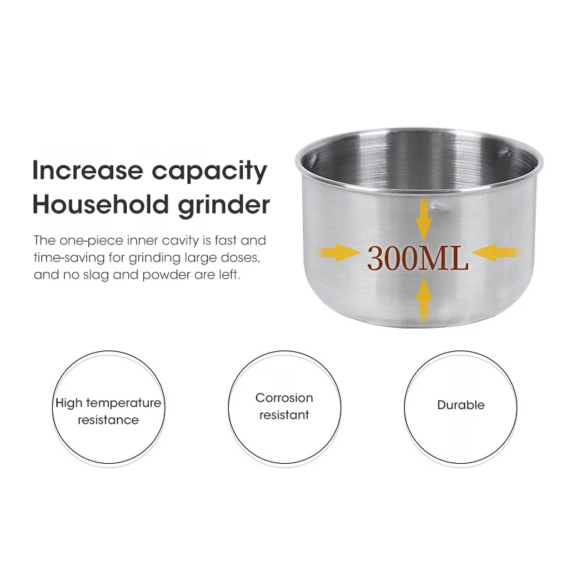 Mini Electric Grinder 300ml Ul - Coffee Extraction Equipment recension och pris