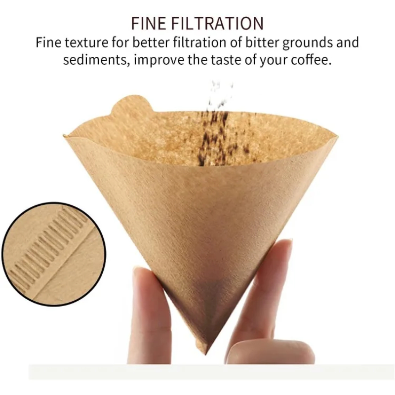 Natural Paper Filters Unbleach - Coffee Equipment V60 recension och pris