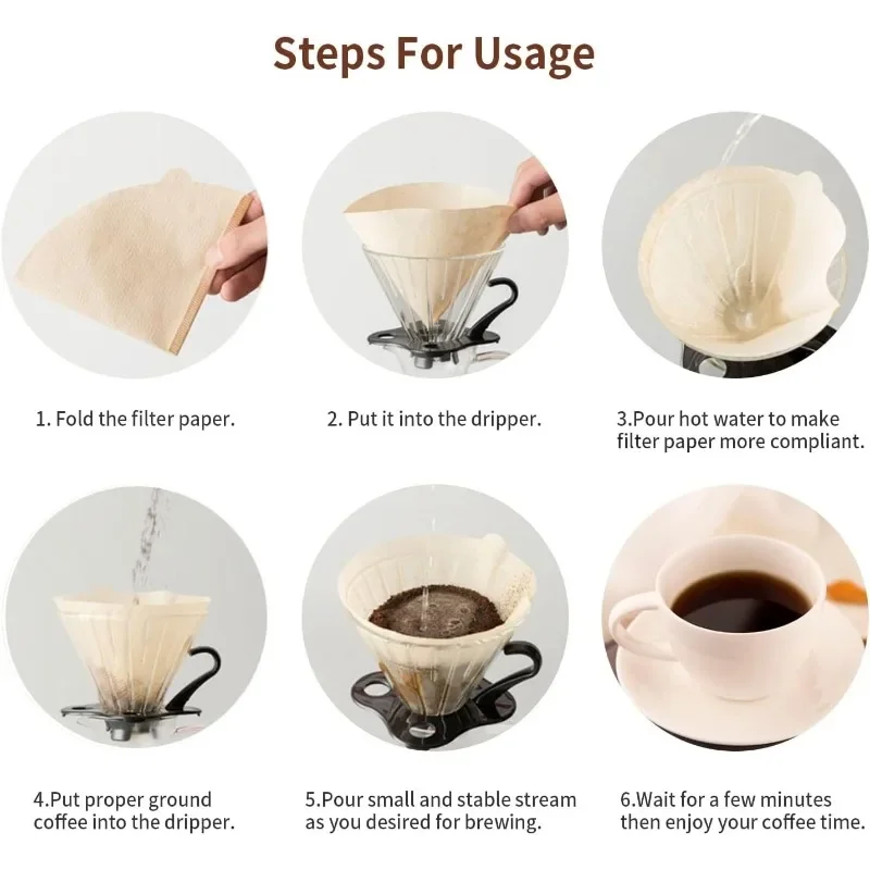 Natural Paper Filters Unbleach - Coffee Equipment V60 recension och pris