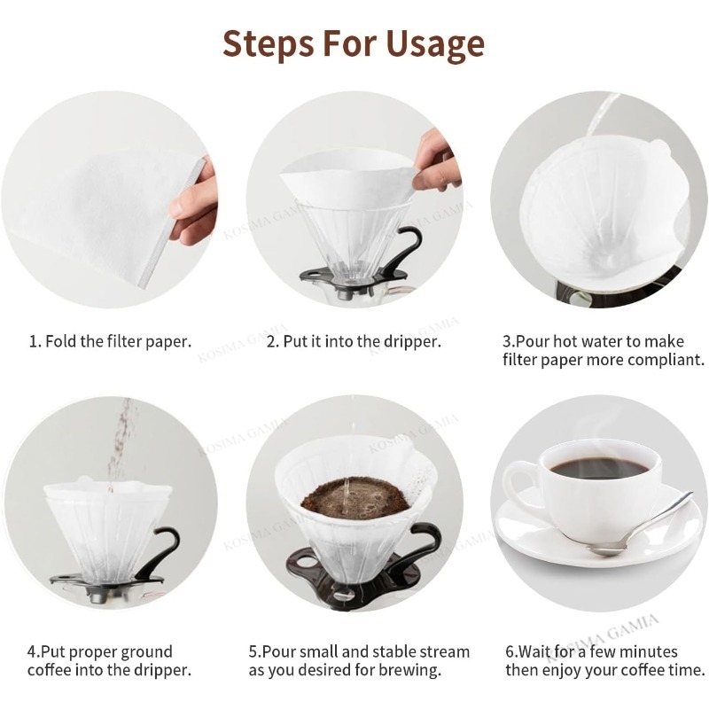 40-120 PCS Coffee Filter Acces - Coffee Equipment V60 recension och pris
